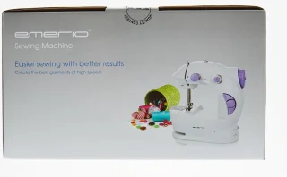 Naaimachine voor kinderen en beginners - batterijwerking - wit/lila - klein