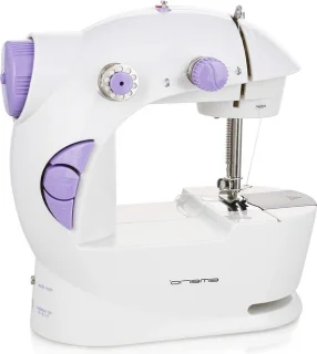 Naaimachine voor kinderen en beginners - batterijwerking - wit/lila - klein
