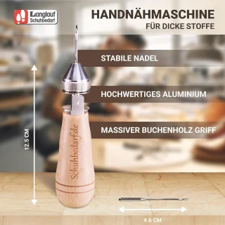 Handnaaimachine voor dikke stoffen en leer - ideaal voor reparaties van tenten, zeildoek en cabriodaken