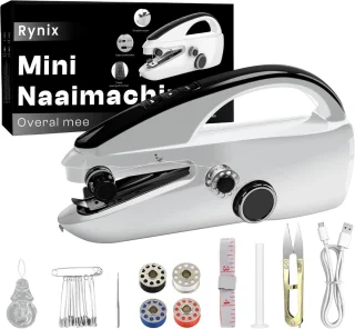 Mini Naaimachine - Handnaaimachine - Ideaal voor Reizen & Snelle Reparaties - Draadloos Sewing Machine - Compact - Met Accessoires