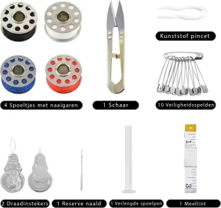 Mini Naaimachine - Handnaaimachine - Ideaal voor Reizen & Snelle Reparaties - Draadloos Sewing Machine - Compact - Met Accessoires