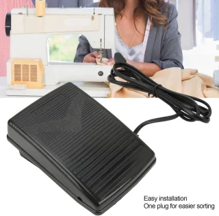 Voetpedaal met koord voor naaimachine - Zwart kunststof netsnoer - Naaimachine-accessoires voor Singer SC220 6160 6180 5400 XL‑400