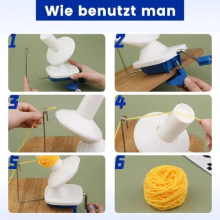 Kogelwikkelaar, 50 stuks wollen wikkelaars, breiset, garenwikkelaar, wol opwikkelaar, bol, wol, wikkelmachines met 8 maten haaknaalden en breiaccessoires
