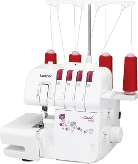 Overlock-naaimachine met 3 of 4 draden en traploze instellingen