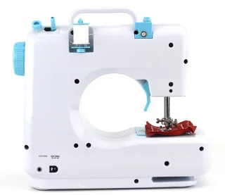 Creatorally Dubbeldraads Huishoudelijke Naaimachine - 12 steektypen - Sewing Machine Beginners Set - Electronische naaimachine - blauw - Naaiset