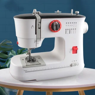 Creatorally Electronische naaimachine 12 Steken - Compacte DIY Naaimachine met Voetpedaal - Elektrische Naaimachine Voor beginners - Geschikt voor Quilten en Kleding
