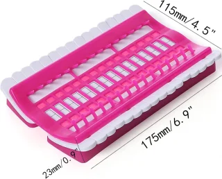 4x Borduurgaren Organizer 30 Posities - Groen, Blauw, Roze, Paars