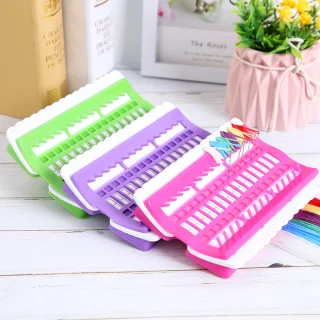 4x Borduurgaren Organizer 30 Posities - Groen, Blauw, Roze, Paars