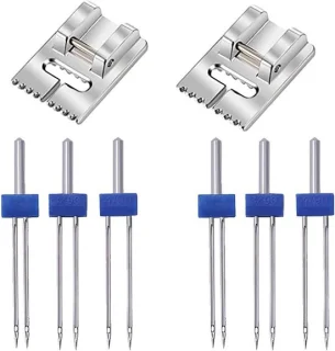 6 stuks dubbele naalden voor naaimachine