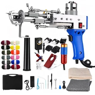 Aalvero - Weefmachine - Tuftmachine - tapijtpistool - tuftinggun 2 in 1