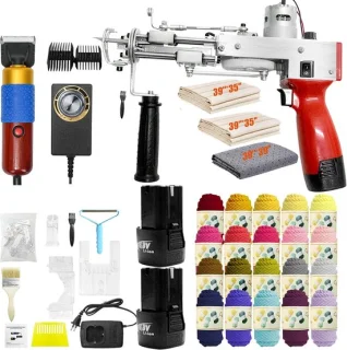 Aisny quilting gun set met 2 x 2600mAh accu
