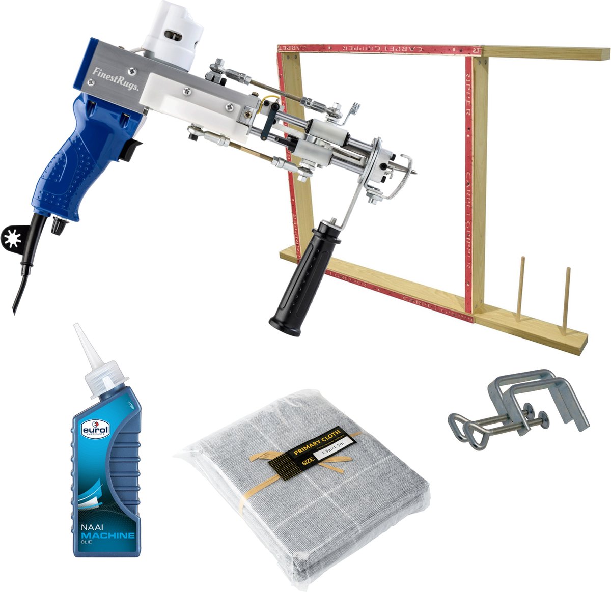 AK-DUO PRO Tufting Gun Beginnerspakket Blauw