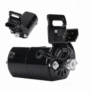 Bedee 180W Naaimachinemotor Zwart met Voetpedaal