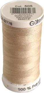 Beige polyester garen