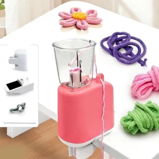 Breimachine elektrisch 18 cm roze