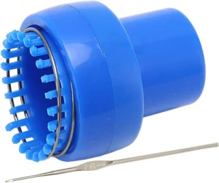 Breimachine en haakmachine mini blauw