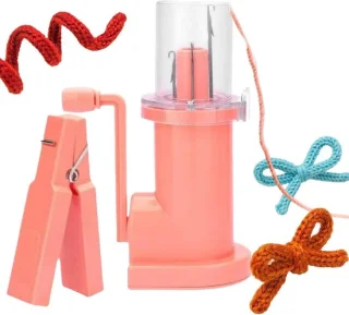 Breimachine, hand breigereedschap, roze