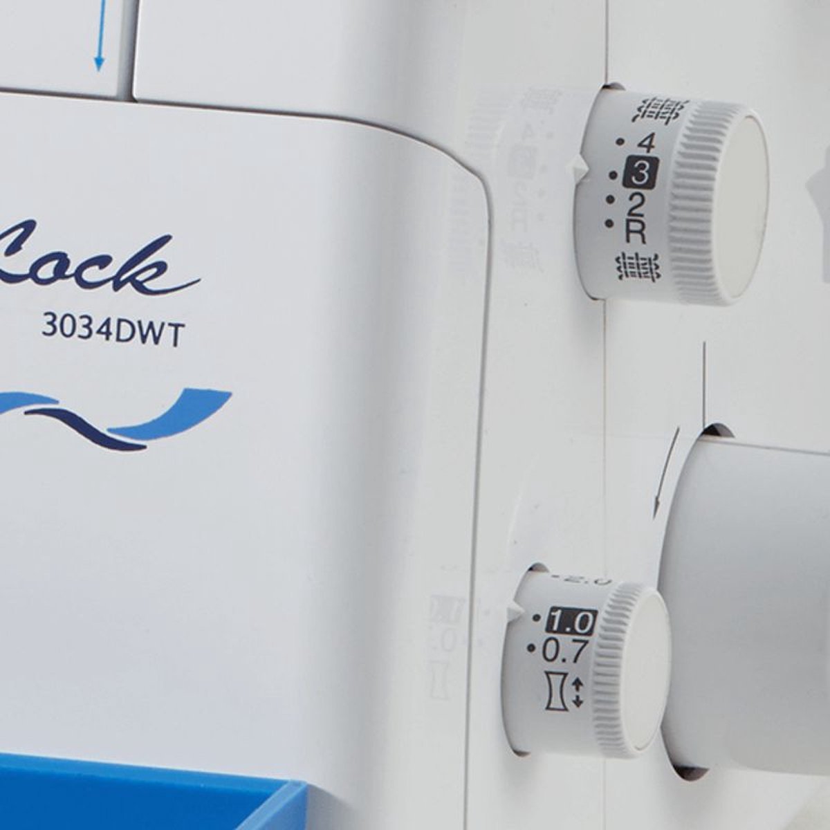 Brother 3034 D WT lockmachine