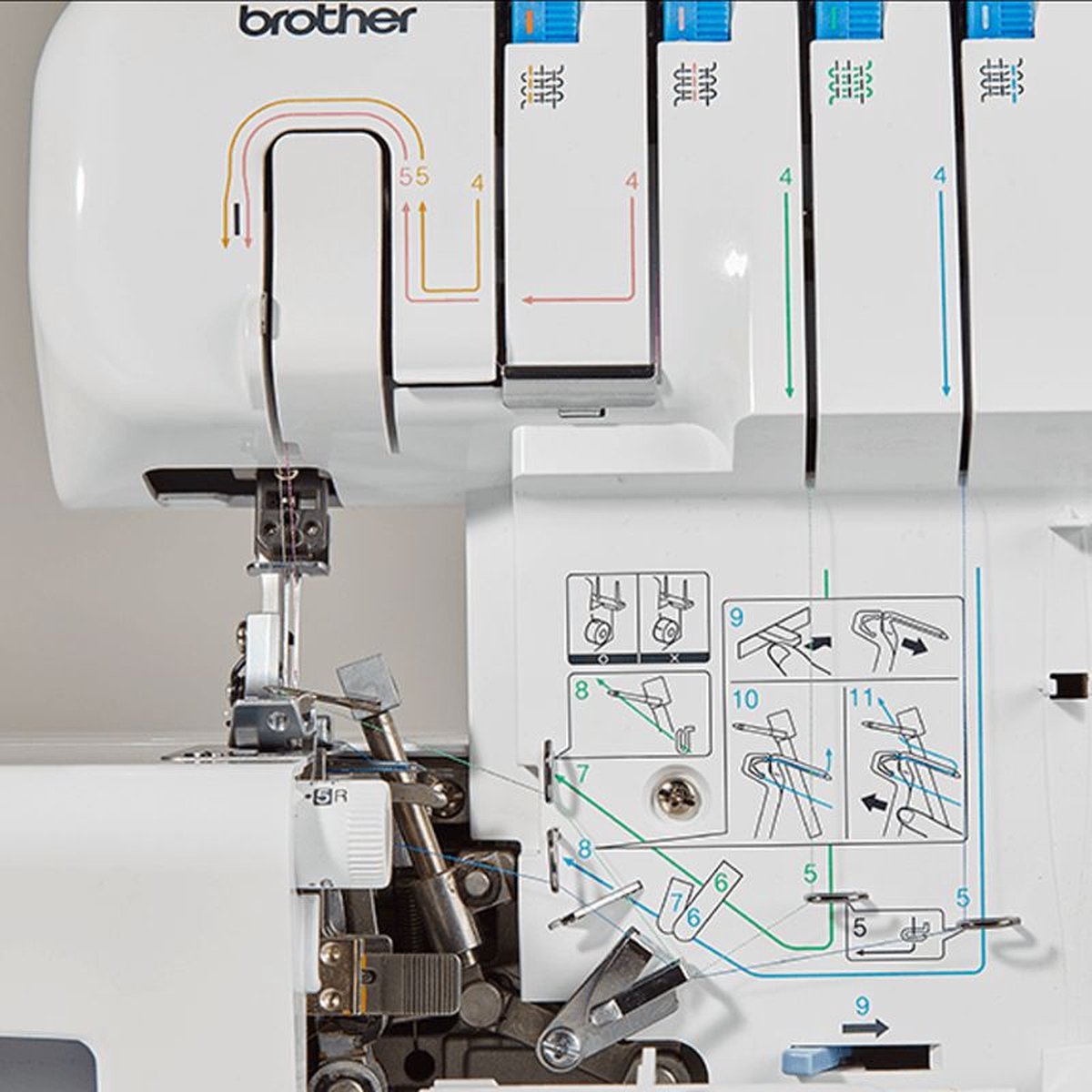 Brother 3034 D WT lockmachine
