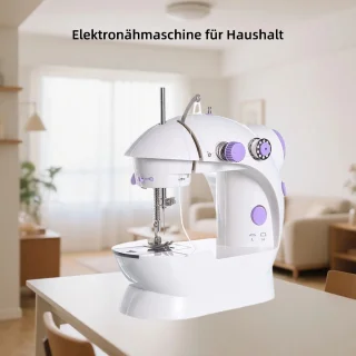 CHIWIN Mini Naaimachine Kindermodel met Batterij en Adapter