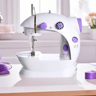 CHIWIN Mini Naaimachine Kindermodel met Batterij en Adapter