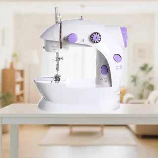 CHIWIN Mini Naaimachine Kindermodel met Batterij en Adapter