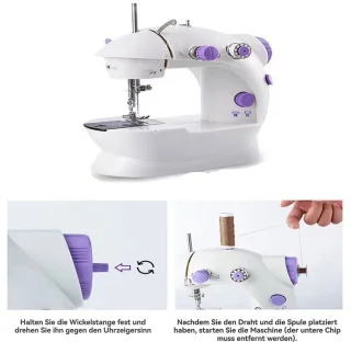 CHIWIN Mini Naaimachine Kindermodel met Batterij en Adapter
