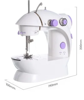 CHIWIN Mini Naaimachine Kindermodel met Batterij en Adapter
