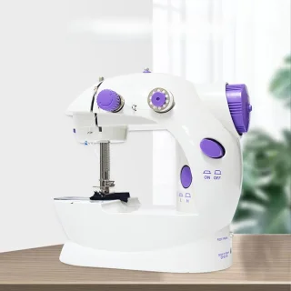 CHIWIN Mini Naaimachine Kindermodel met Batterij en Adapter