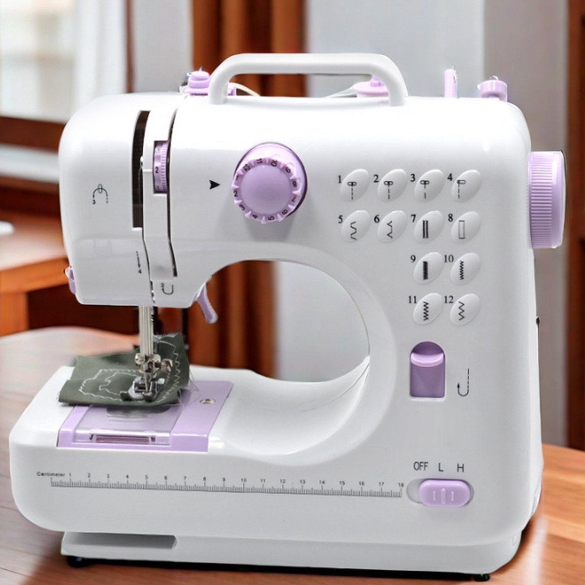 CHIWIN Mini Naaimachine met 12 Patronen en Accessoireset