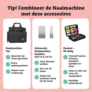 Crafts&Co Kindernaaimachine Set Wit