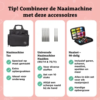 Crafts&Co Kindernaaimachine Set Wit