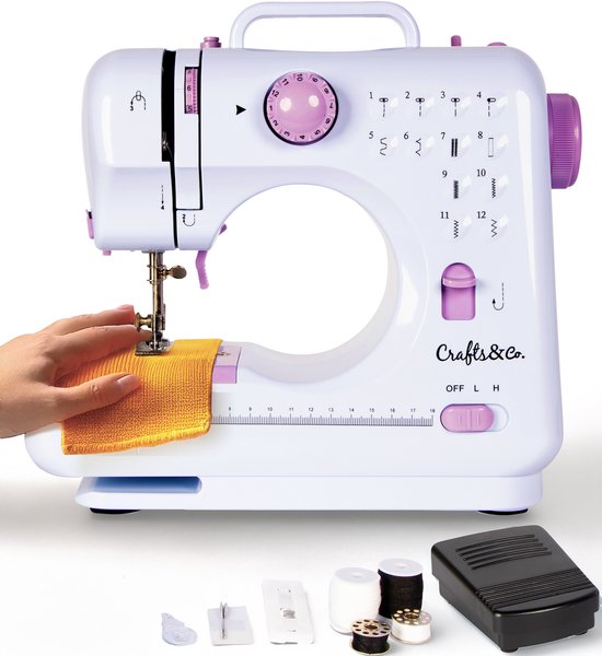 Crafts&Co Kindernaaimachine Set Wit