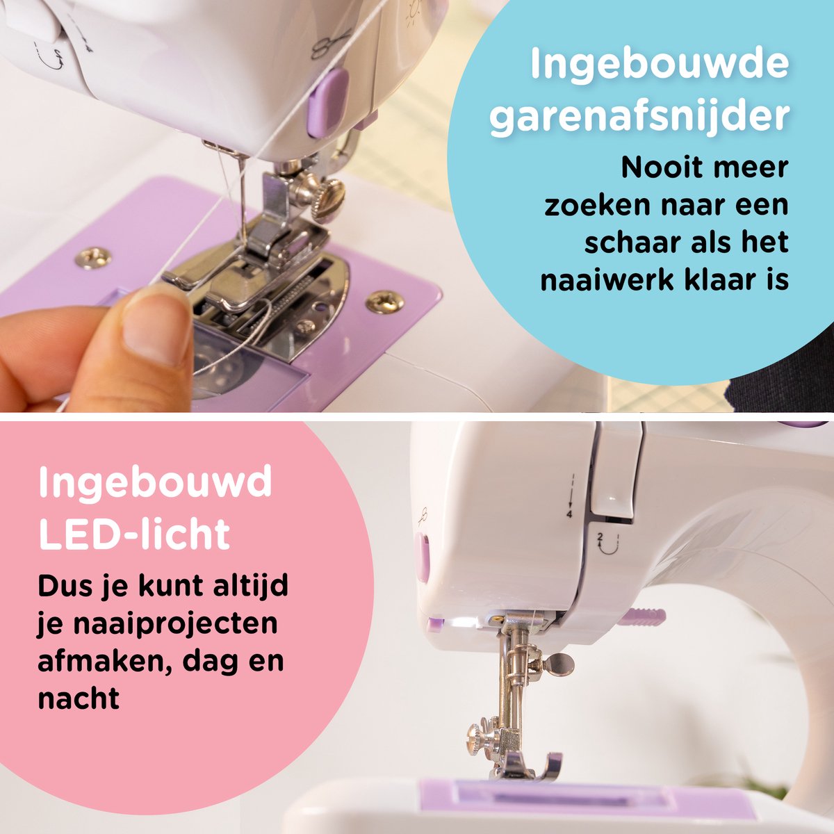 Crafts&Co Kindernaaimachine Wit Combideal