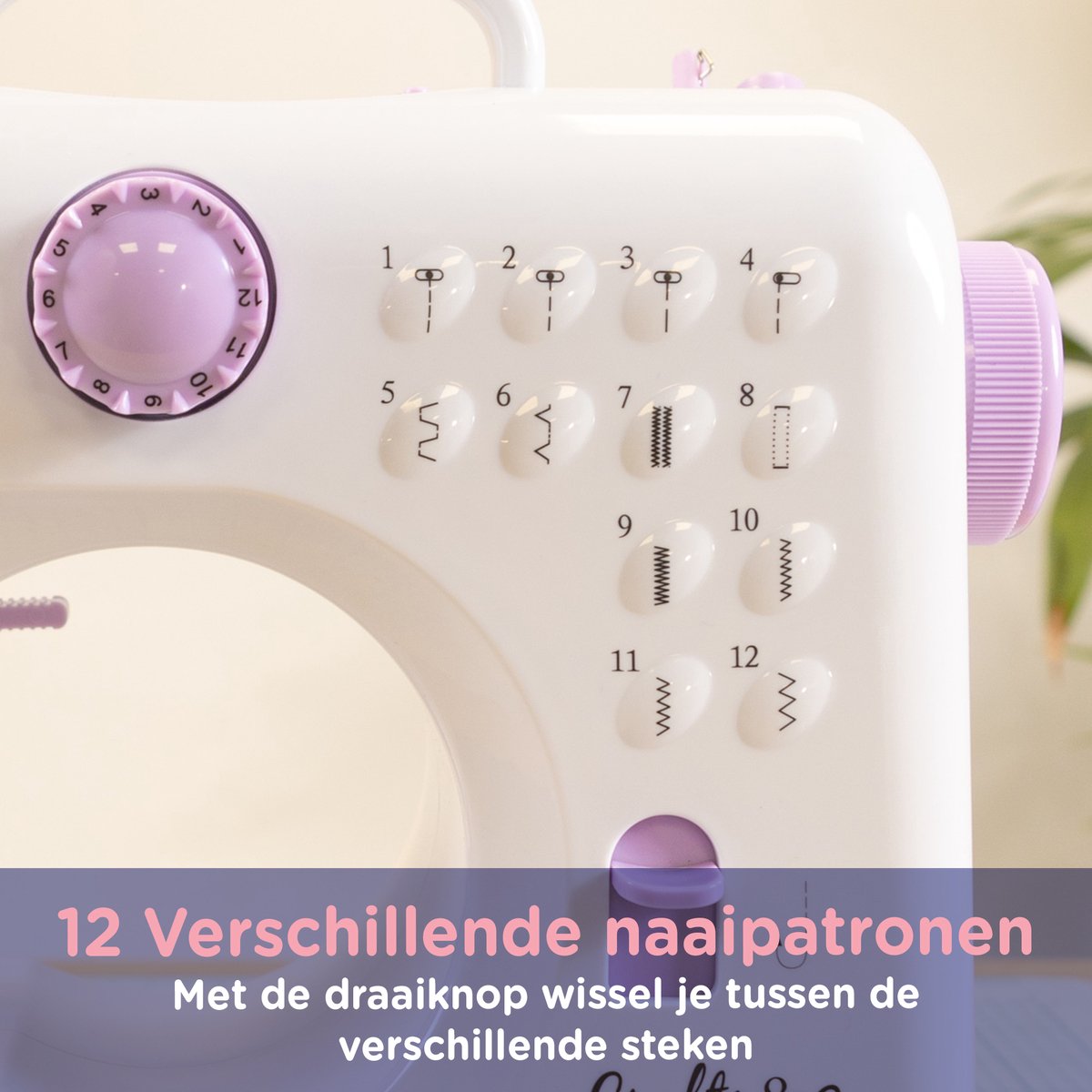 Crafts&Co Kindernaaimachine Wit Combideal