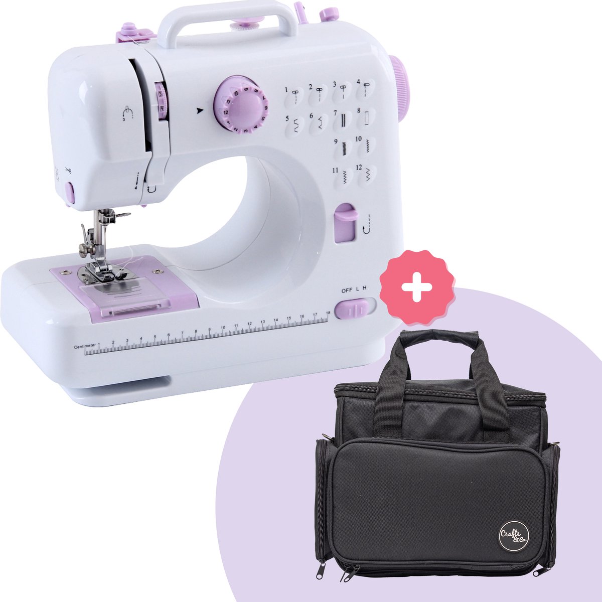 Crafts&Co Kindernaaimachine Wit