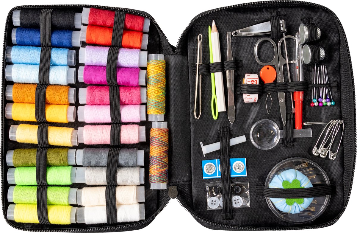 Wat vinden we goed aan de Crafts&Co Naaidoos Opbergbox 98-delig
