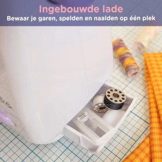 Crafts&Co Naaimachine Kindermaat Wit