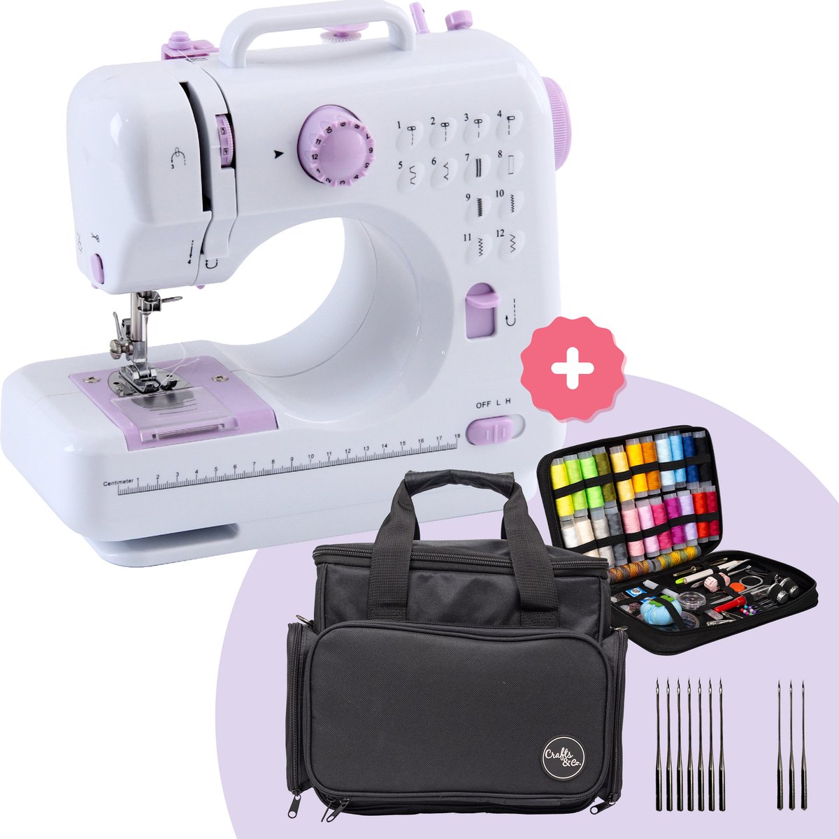 Crafts&Co Naaimachine Kindermaat Wit
