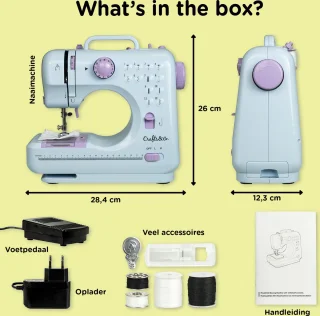 Crafts&Co Naaimachine Kindermaat Wit