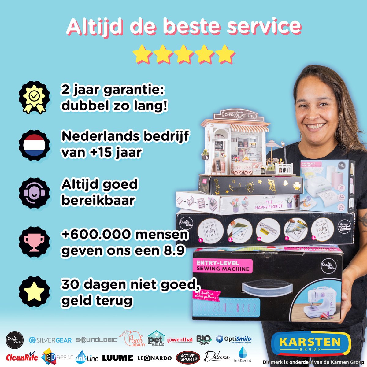 Crafts&Co Naaimachinetas Zwart