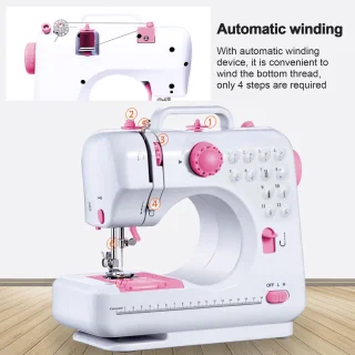 Creatorally Mini Elektronische Naaimachine - Roze