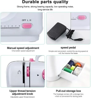 Creatorally Mini Elektronische Naaimachine - Roze