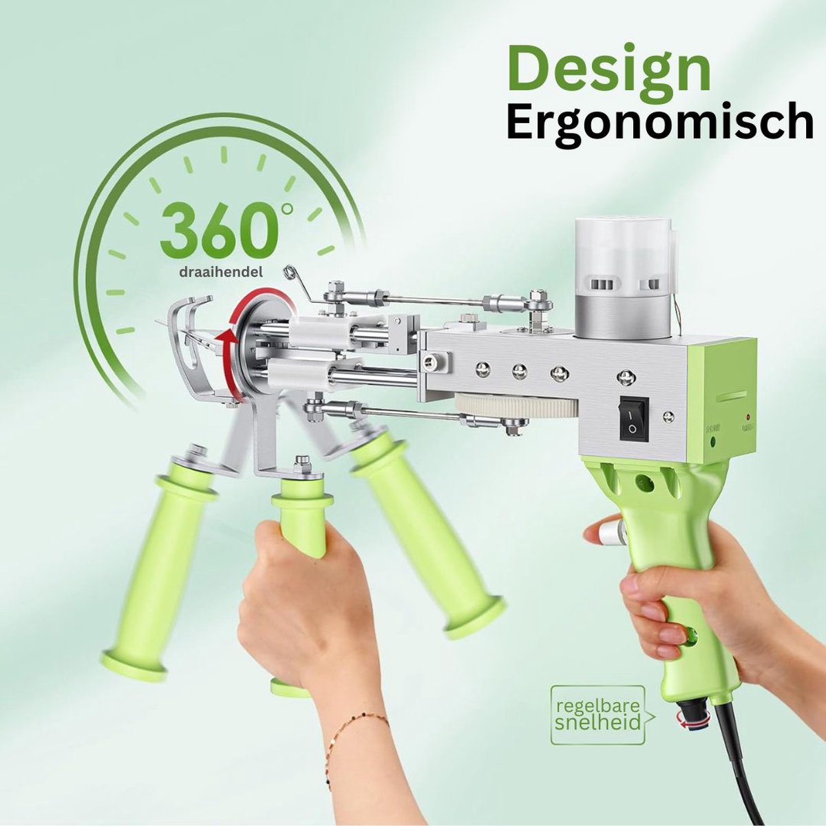 DailySupplies Premium Tufting Gun Beginnerspakket Groen