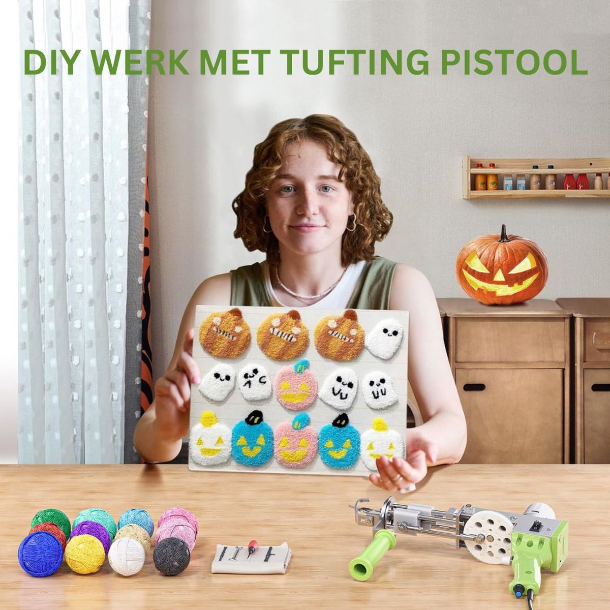 DailySupplies Premium Tufting Gun Beginnerspakket Groen