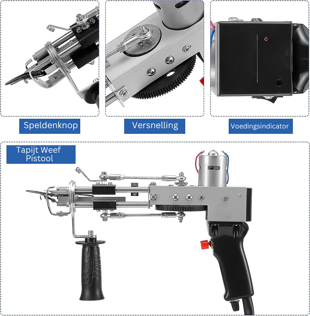 DailySupplies Premium Tufting Gun Beginnerspakket Zwart