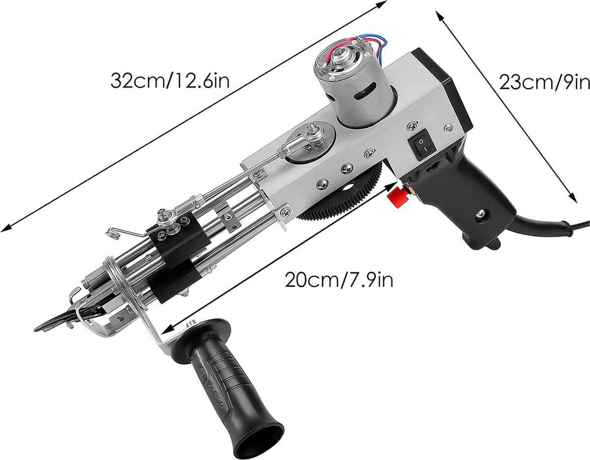 DailySupplies Premium Tufting Gun Beginnerspakket Zwart