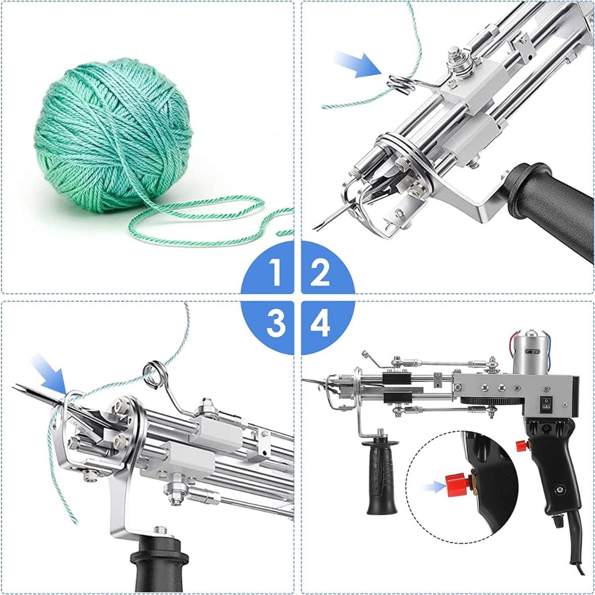 DailySupplies Premium Tufting Gun Beginnerspakket Zwart