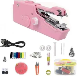 Draagbare elektrische handnaaimachine - roze