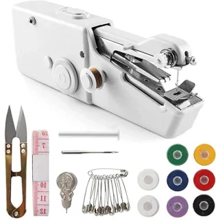Draagbare handnaaimachine set